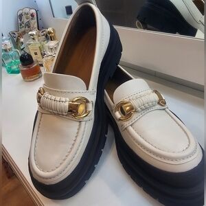 See by Chloe Leather Loafers Ivory color size 7